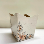 Cachep Pote 15 Linho Floral - Pacote c/10 und